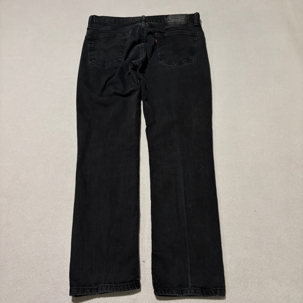 Levis 541 Athletic Taper Mens Black Jeans 34x30 Denim Pants Minimalist - Picture 7 of 8